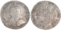 France Ecu Coin, Louis XV, Écu aux branches d'olivier, Dijon -