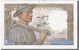 France 10 Francs Banknote, 10 F 1941-1949 ''Mineur'', 1942-11-26 -