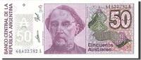 Argentina 50 Australes Banknote, Undated, KM:326a -