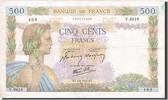 France 500 Francs Banknote, 1942-09-03, Fayette:32.39, KM:95b -