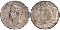 France 5 Francs Coin, Charles X, Paris, Silver, Gadoury:644 -