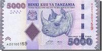 Tanzania 5000 Shilingi Banknote, Undated (2003), KM:38 -