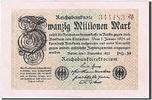 Germany 20 Millionen Mark Banknote, 1923-09-01, KM:108e -