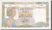 France 500 Francs Banknote, 1941-01-09, Fayette:32.12, KM:95a -