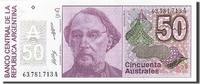 Argentina 50 Australes Banknote, Undated, KM:326a -