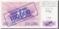 Bosnia - Herzegovina 100,000 Dinara Banknote, 1993-09-01, KM:34a -