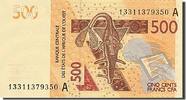 West African States 500 Francs Banknote, 2012 -