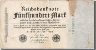 Germany 500 Mark Banknote, 1922-07-07, KM:74b -