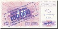 Bosnia - Herzegovina 100,000 Dinara Banknote, 1993-11-10, KM:34b -