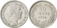 Netherlands 10 Cents Coin, William III, Silver, KM:80 -