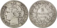 France 2 Francs Coin, Cérès, Paris, Silver, KM:817.1 -