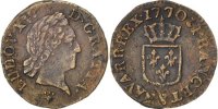 France Liard Coin, Louis XV, Liard à la vieille tête, Reims -