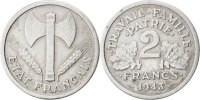 France 2 Francs Coin, Bazor, Beaumont le Roger, Aluminum -