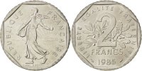 France 2 Francs Coin, Semeuse, Nickel, KM:942.1, Gadoury:547 -