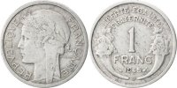 France Franc Coin, Morlon, Beaumont le Roger, Aluminum -