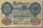 Germany 20 Mark Banknote, 1914-02-19, KM:46b -