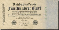 Germany 500 Mark Banknote, 1922-07-07, KM:74b -