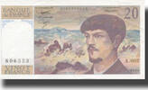 France 20 Francs Debussy, 1980, Fayette:66.1a, KM:151a -