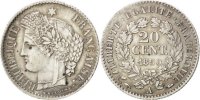 France 20 Centimes Coin, Cérès, Paris, Silver, KM:758.1 -