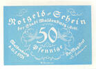 Germany 50 Pfennig Banknote, Waldenburg, personnage 1921 UNC(63) Mehl:1371.10 -