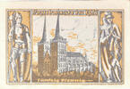 Germany 50 Pfennig Banknote, Xanten, Eglise 1921-09-04, UNC(63) Mehl:1463.1 -
