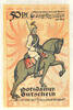 Germany 50 Pfennig Banknote, Potsdam, armée 1922-04-01, UNC(63) Mehl:1069.1 -