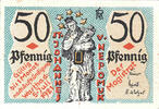 Germany 50 Pfennig Banknote, Wartha, personnage, 1921 AU(55-58) Mehl:1381.1 -