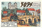 Germany 50 Pfennig Banknote, Wartha, pont 1921-07-05, UNC(63) Mehl:1381.1 -