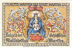 Germany 25 Pfennig Banknote, Wartha, fleuve, 1921 AU(55-58) Mehl:1381.2 -