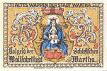 Germany 25 Pfennig Banknote, Wartha, château 1921-08-11, UNC(63) Mehl:1381.2 -