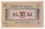 Germany 25 Pfennig Banknote, Wasserleben, danse, Mehl:1383.2 -