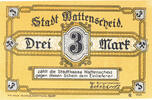 Germany 3 Mark Banknote, Wattenscheid, Usine, Mehl:1385.1 -