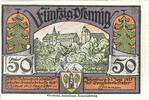 Germany 50 Pfennig Banknote, Ilsenburg, Eglise, 1921 UNC(63) Mehl:644.2 -