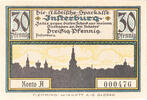 Germany 30 Pfennig Banknote, Insterburg, château, Mehl:645.1 -