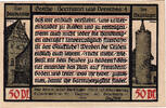Germany 50 Pfennig Banknote, Possneck, personnage, UNC(63) Mehl:1066.3 -