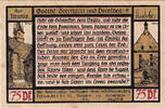 Germany 75 Pfennig Banknote, Possneck, personnage 1, 1921 UNC(63) Mehl:1066.3 -
