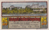 Germany 25 Pfennig Banknote, Segeberg, fleuve, 1920 UNC(63) Mehl:1218.1 -