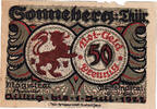 Germany 50 Pfennig Banknote, Sonneberg, Blason 1, 1922 EF(40-45) Mehl:1244.2 -