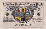 Germany 50 Pfennig Banknote, Sörup, Blason, 1920 UNC(63) Mehl:1231.1 -