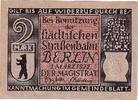 Germany 2 Mark Banknote, Berlin, Ville, 1922-03-01, Mehl:92.3 -