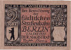 Germany 2 Mark Banknote, Berlin, fleuve, 1922-03-01, Mehl:92.3 -
