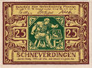 Germany 25 Pfennig Banknote, Schneverdingen, Texte, Mehl:1193.1 -