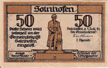 Germany 50 Pfennig Banknote, Solnhofen, statue 1921-07-01, UNC(63) Mehl:1236.1 -