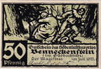 Germany 50 Pfennig Banknote, Benneckenstein, 50 Pfennig 1921, UNC(63) Mehl:73.1 -