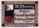 Germany 50 Pfennig Banknote, Bergen, chevalier 1922-12-31, UNC(63) Mehl:78.1a -