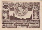 Germany 75 Pfennig Banknote, Bürgel, personnage 1921 AU(55-58) Mehl:201.1a -