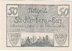 Germany 50 Pfennig Banknote, Stecklenberg, paysage, Mehl:1258.2 -