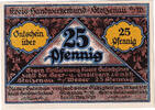 Germany 25 Pfennig Banknote, Stolzenau, peintre, Mehl:1277.1 -