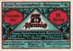 Germany 75 Pfennig Banknote, Stolzenau, Blason, Mehl:1277.1 -