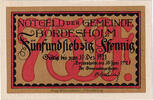 Germany 75 Pfennig Banknote, Bordesholm, Forêt, 1921 -12-31 UNC(63) Mehl:144.2 -